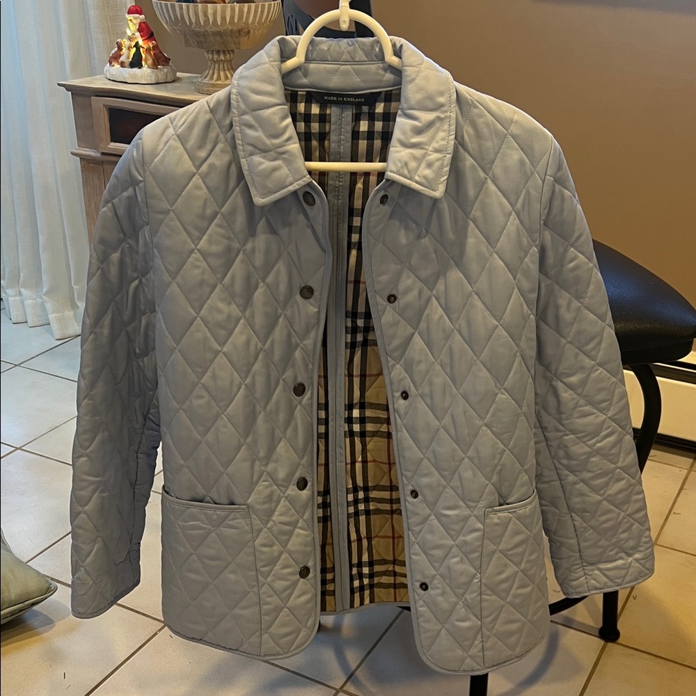 Burberry Light Gray Quilted Jacket